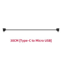 DJI Mini 3 Pro/Mavic 3/Mini 2/Air 2S/OSMO 포켓 2 드론 IOS Type-C 마이크로 USB 어댑터 와이어 커넥터 태블릿 폰용 데이터 케이블, 11 30cm micro-usb B