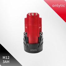 밀워키배터리 12v 3000mah m12 배터리 밀워키 리튬 이온 충전식 배터리 48-11-2401 mil-12a-li 도구 배터리 l30 호환, 협력사, 1팩 3.0ah, 1개