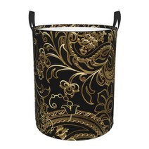 흑백 페이즐리 치카노 반다나 스타일 빨래 망치 의류 보관 바구니, 1개, 6) 42x34 cm - 6, B.42x34 cm