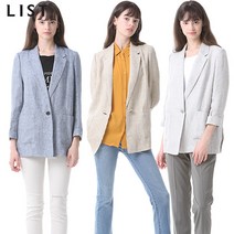 리스트 리스트 베키 베이직 싱글 린넨 재킷