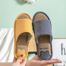 커플 거실 사무실 고급 면 린넨 실내화 슬리퍼