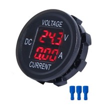 DC 9V ~ 48V 10A 디지털 전압계 전류계 측정 LED 디스플레이 12V 24V 36V 전기 자전거 바이크 오토바이, 03 Red