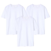 남녀공용 30수 베이직 라운드넥 면 티셔츠 3장세트
