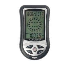 등산네비게이션 나침반 휴대용gps 8in1 전자 고도계 온도계 야외 낚시 기압계 계기, 전자 나침반