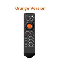 카메라 블루투스 셀카 리모컨 셀카봉 셔터 G21 프로 백라이트 음성 원격 제어 2.4G 무선 키보드 에어 마우스 IR 학습 마이크 자이로 스코프 안드로이드 TV 박스, CHINA_Orange