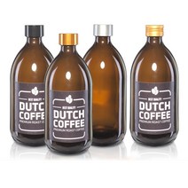 유리병 더치병 커피500ml 28파이, 스탬빙 골드캡