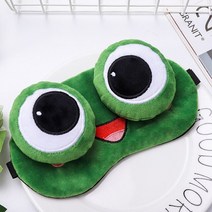 눈 온열 안대 스팀 아이 마스크 수면 실크 무선 숙면 불면증해소 슬리핑 마스크 패치 커버 슬립 나이트 마스크 플러시 귀여운 눈 bandage band aid for girl, 개구리