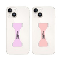 Dguard 휴대폰줄 핸드폰 핑거 스트랩 스마트폰, 연보라+연핑크, 2개