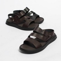 [아이슈즈] 알렉스 가죽 남성 샌들 3굽