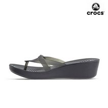크록스 크록스 이사벨라 웨지 플립샌들 (204773-060)
