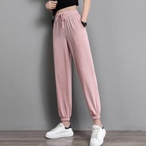 젊은엄마 발목시보리 찰랑 여름 고무줄바지 실내복 쿨팬츠 여자