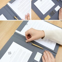 부동산 회사 계약서 서류 A4사이즈 결재판 결재화일, 브라운