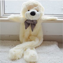 대형인형 빅사이즈인형 큰인형 60CM ~ 200CM 저렴한 자이언트 unstuffed 빈 테디 베어 bearskin 코트 소프, 08 200CM_02 Light Brown