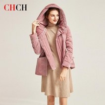 터틀넥 파카 슬림 후드 자켓 여성용 두꺼운 느슨한 패션 2023 년 신제품 겨울