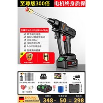 초강력 고압 세차기 분사기 배관 무선 물대포 세차건 휴대용 세척기 충전식 가정용, 300 부스터+2배터리+브러쉬리스모터+공구함+물통