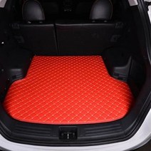 차량용놀이방매트 자동차드렁크바닥 hyundai kona electric palisade veloster sonata elantra santa fe 액센트 카펫 커버용 맞춤형, 빨간색, 현대