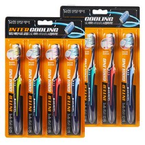 유한양행 덴탈케어 인터쿨링 복합미세모 칫솔 8입 3세트, 8개입, 3개