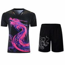 2021 뉴맨 앰프 여성 중국 드래곤 탁구 유니폼 반바지 세트 남성 앰프 어린이 배드민턴 셔츠 탁구 의류 스포츠 정장