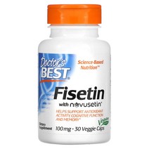 닥터스베스트 피세틴 100mg Fisetin Novusetin 함유 베지 캡슐 30정, 1개