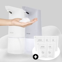 라이프썸 자동 거품 손세정기(LFS-HA11)+핸드워시 5개 센서형 비접촉 자동 디스펜서 손세정제, 화이트 + 핸드워시 5EA