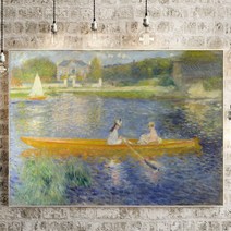 대성액자 캔버스 인테리어 해바라기 사과 명화액자 중, 15.르느와르 요트