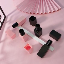 립스팁 케이스 공병 DIY 핸드메이드 립밤 고체향수 셀프 재료 도구 수제 키트 화장품 반영구적 만들기 간편 보관 메이크업 리필 휴대용 모이스쳐라이징 블랙