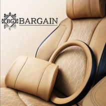 SM5 투톤 핸들커버 소프트 가죽 목쿠션 패키지, 핸들커버 D컷+쿠션2P+새들브라운