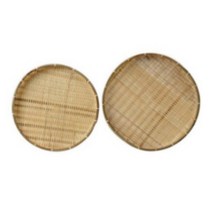 페어프랜즈 대나무채반 원형 2P 채반/소쿠리, 4세트