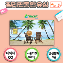 필리핀유심 세부 보라카이 마닐라 인천 김해 대구 공항유심 유학 어학연수 자유여행 장기출장, 60일_24GB(5G지원), 1개
