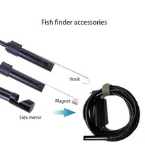 15M HD 수중 카메라 3 IN 와이어 연결 8mm 렌즈 내시경 어군 탐지기 스마트 폰용 낚시 도구, 06 10 Meters fish cable