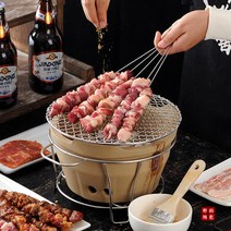 일본식 샤브샤브세트 숯불바베큐화로대 개인숯불화로대 일본식불판, 화덕 타일 21cm 베이킹 페이퍼 10장