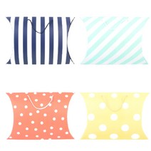 접이식 사각 패턴 단상자 선물용 에그 타르트 백일 떡 쿠키 악세사리 시계 팔찌 케이스 답례 답례품 기념품 홍보물 포장 박스 물방울 베게모양 디자인, 제품선택, 레드 도트