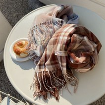 [에이블린] 모스콧체크머플러