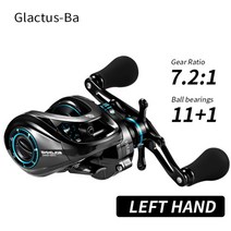 hiaw200 베이트 캐스팅 릴 remsysteem 릴 9.5kg 최대 드래그 11 + 1 bb 5.4:1 고속 낚시 릴, 1-왼손