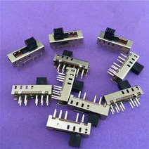 토글 스위치 10pc st091y ss24e01-g5 슬라이드 수직 10 핀 4 위치 손전등 2p4t dp4t dc 50v 0.5a 판매, 없음
