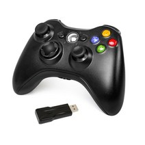 xbox 엑박 호환 패드 컨트롤러 조이스틱 pc windows 7 8 10 게임 120, 2.4g 블랙