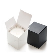 [캔들이케아] 5oz 캔들포장박스 블랙 화이트, 10개