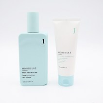무슈제이 베이직 아쿠아 올인원 200ml 폴클렌징 100ml 증정 기프트박스, 올인원 200ml 폼클렌징 100ml x 1개