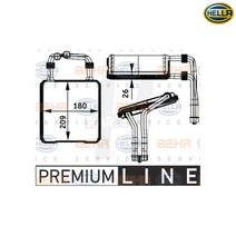 HELLA 히터 코어 2118300361 A2118300361