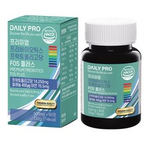 데일리프로 프리미엄 프리바이오틱스 프락토올리고당 FOS 플러스, 60정, 1개