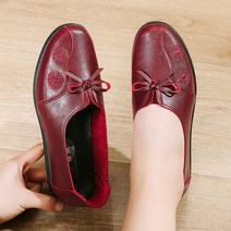 50-60대 여성 구두 데일리 캐주얼 플랫슈즈 펌프스 마담단화 경량 미끄럼방지 발편한 로퍼 슬립온ZH23032417