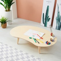 [TIM KIDS by 태코리빙]유아 미술책상-좌식/그림책상/땅콩책상, 28cm