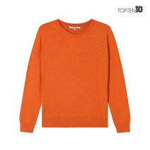 탑텐 여성 캐시미어 블렌디드 크루넥 풀오버 니트 MSA1ER2001