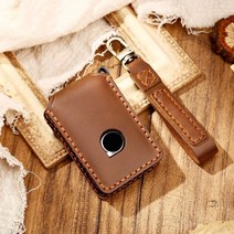 자동차 키 케이스 커버 볼보 XC40 XC60 S90 XC90 V90 2017 T T6 201 2016 T8 가죽, C045 브라운