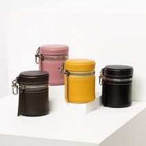 [원가이하] 이어폰 케이스 동전지갑 미니 가죽 파우치, yellow