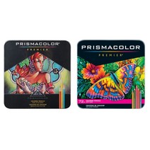 프리즈마 유성색연필 72색 132색 150색 [품질보증] Prismacolor 미국, 72색 유성 철제 케이스개