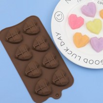 실리콘몰드 - 베이직 조각 하트 8구 석고 비누 캔들 실리콘몰드