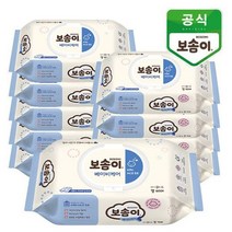 보솜이베이비케어 아기물티슈 보솜이물티슈 베이비케어 캡형 60매 10개 (올핀)_937EA, 본상품선택