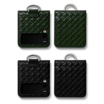 갤럭시Z플립4 천연소가죽 핑거링 케이스 벨라벨루치 비첸티노 슬림 다이어리