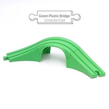다이캐스트 나무 트랙 세트 교량 경찰서 크레인 DIY 자동차 다이 캐스트 장난감, [05] Plastic Bridge